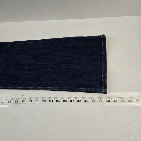 Levi's 518‎ too superlow boot cut jeans blue 11m 30x32 denim 5335 - Picture 6 of 12